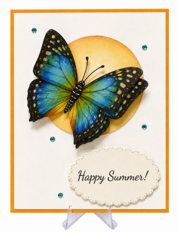 Blue Wings - Summer Card