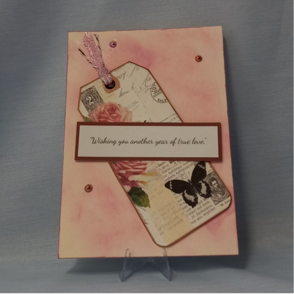 "Truly Tagged" Anniversary Card