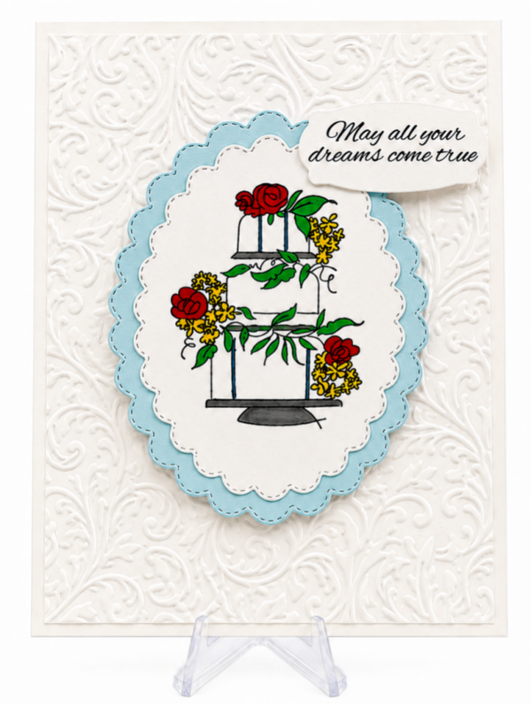 Tiered Cake - Wedding Card