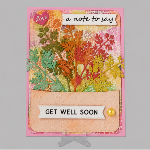 Colorful Note - Get Well Card
