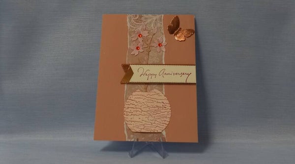 “Orange Cream” Anniversary Card