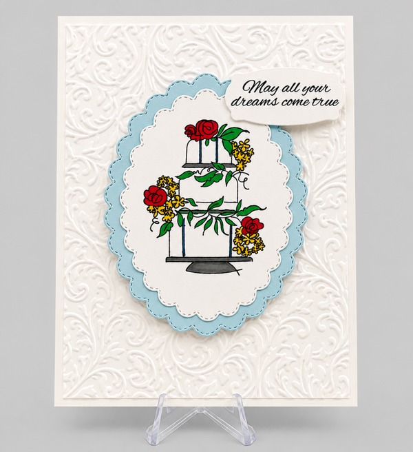 Tiered Cake - Wedding Card