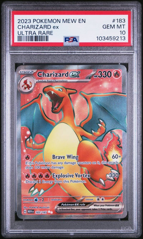 Charizard mew 183 PSA 10 Slab