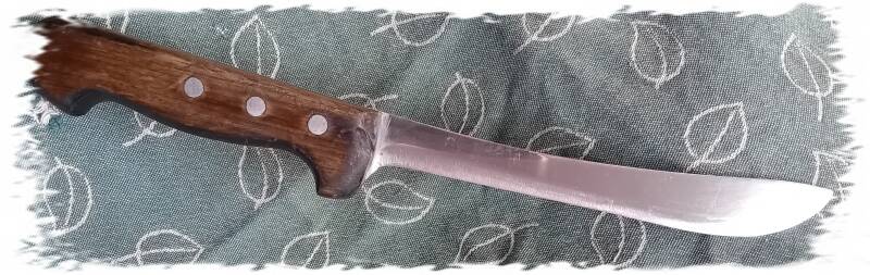 Resultaat geslepen en behandeld mes