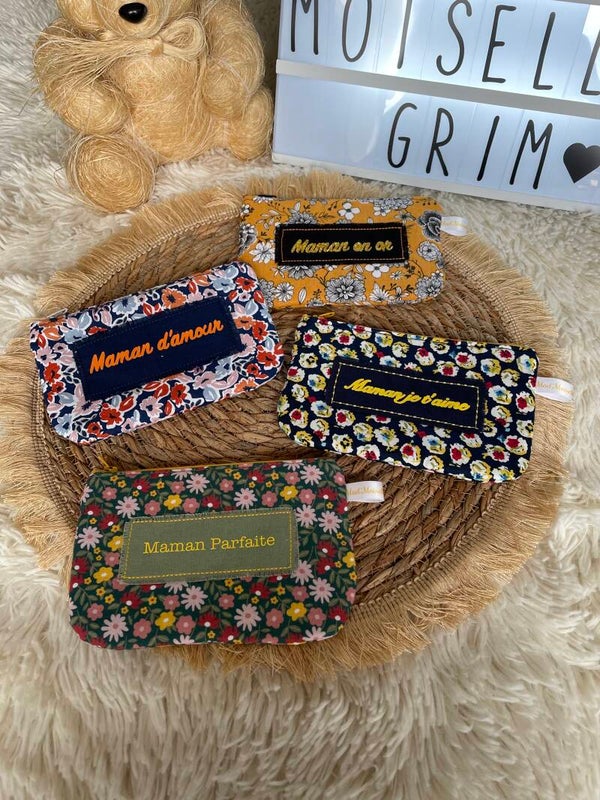 Petites pochettes avec message personnalisé