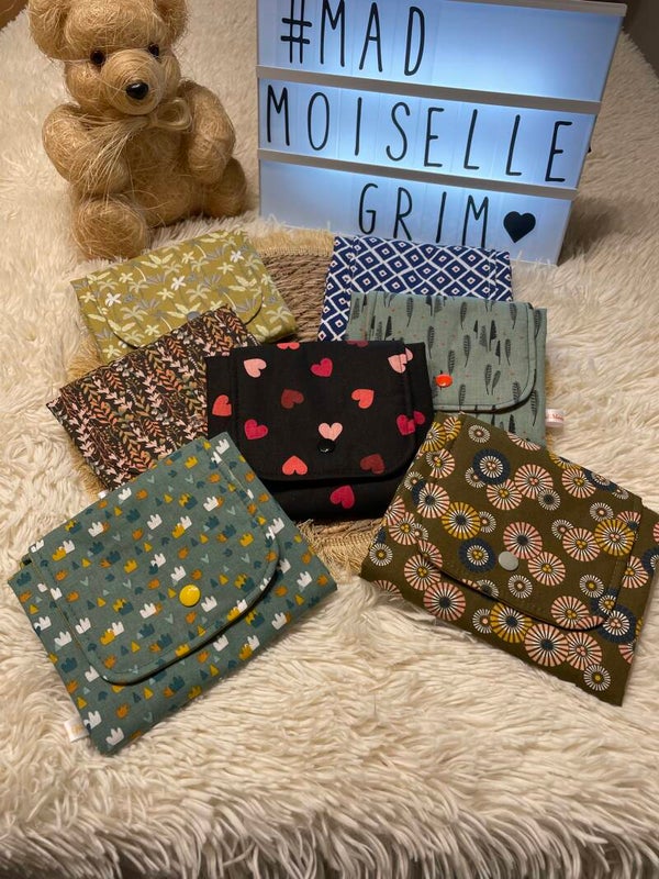 Cabas pliable et pochette coordonnée