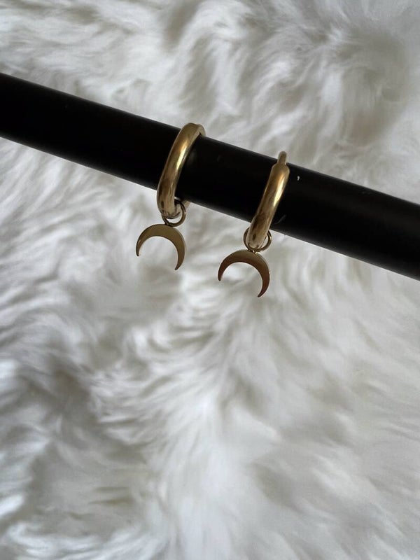 Oorbellen Hanging Moon