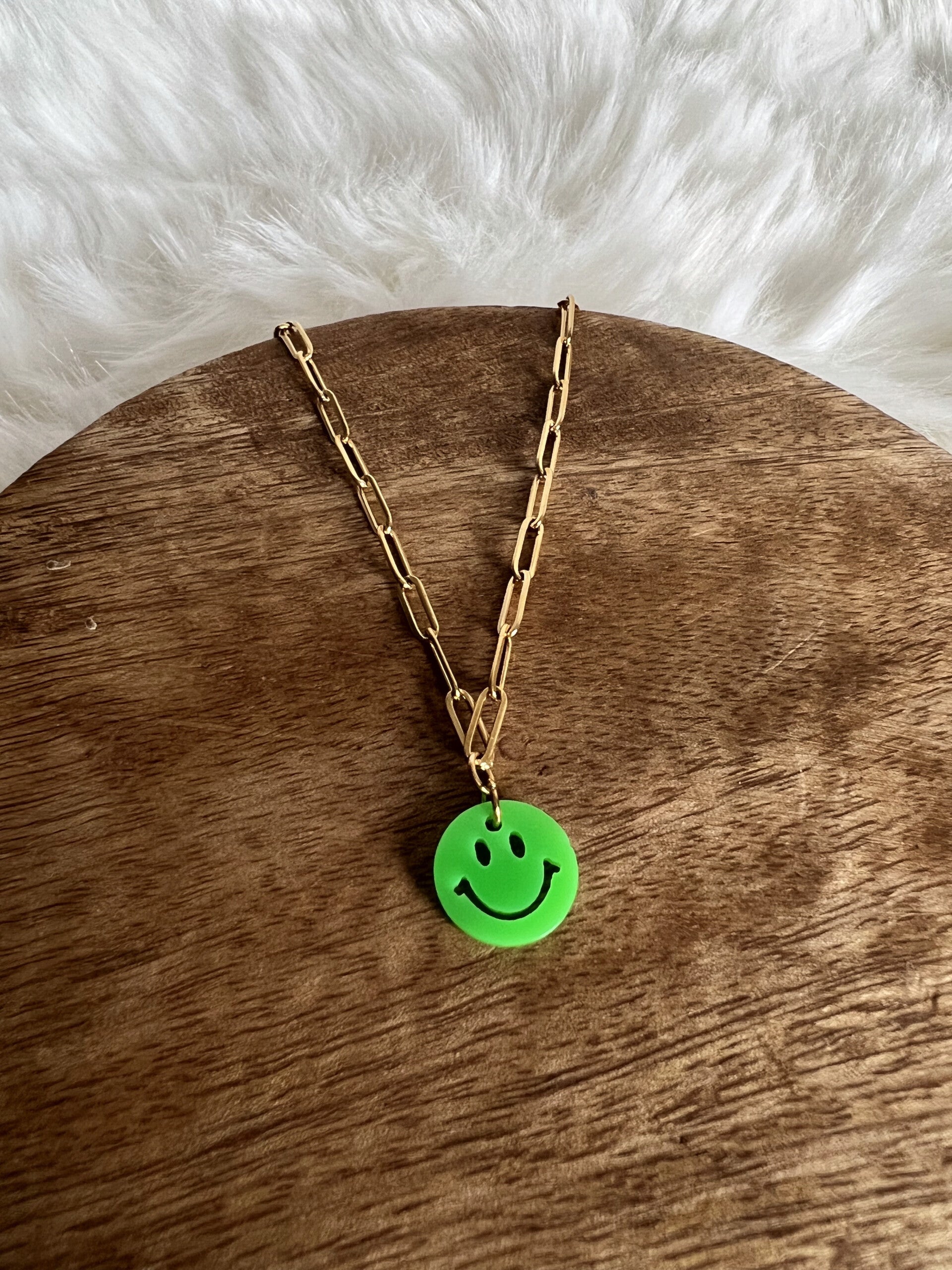 Ketting Smiley Groen