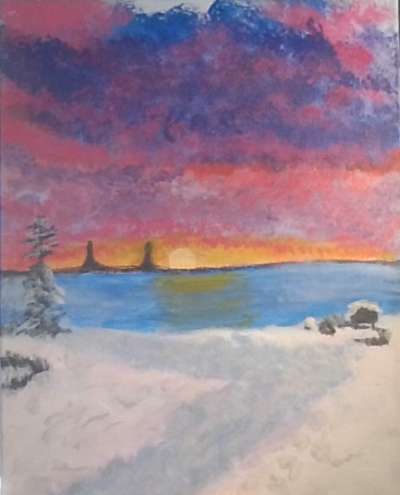 Winter on the Shore of Lake Huron