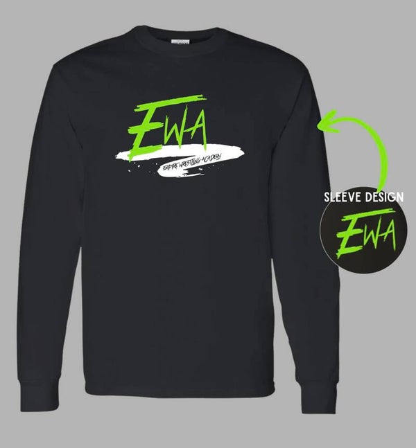 EQA - Black & green long sleeve tee