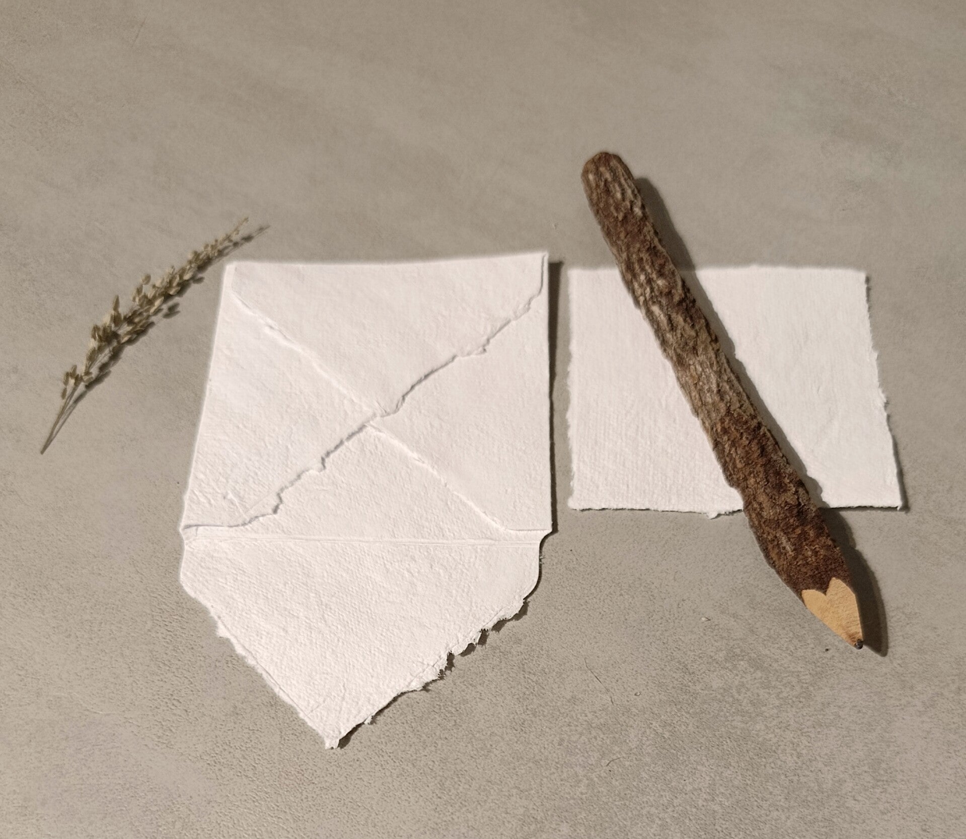 5er Set Briefpapier - handgeschöpft