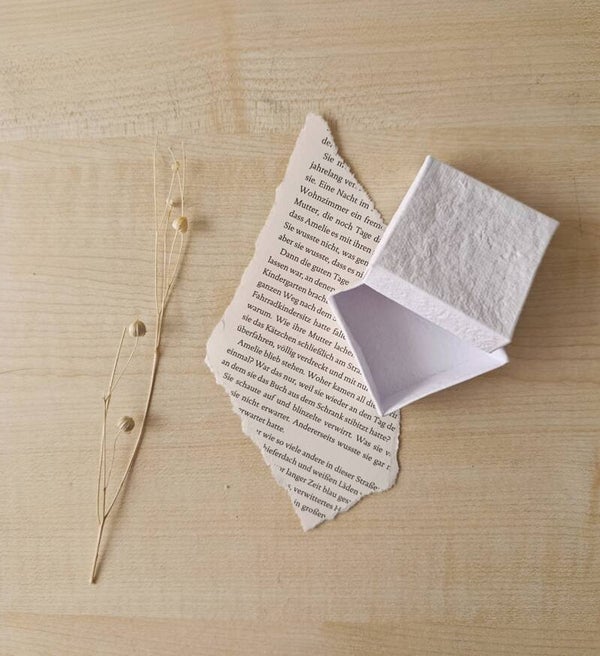 Handgeschöpfte Geschenkschachteln 10er-Set (5 × 5 cm)