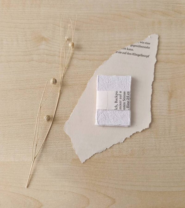 Handgeschöpftes Papier DIN A9 mit gerissenem Rand (10er-Set)