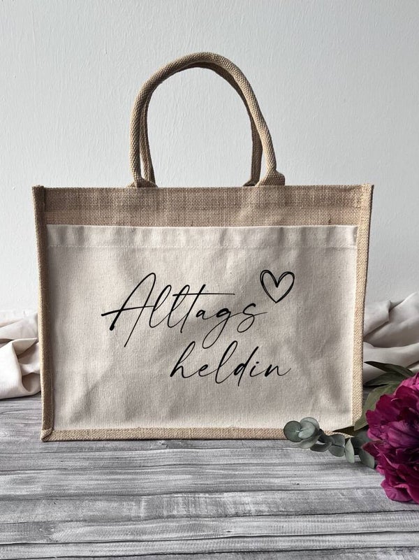 Jutetasche "Alltagsheldin"