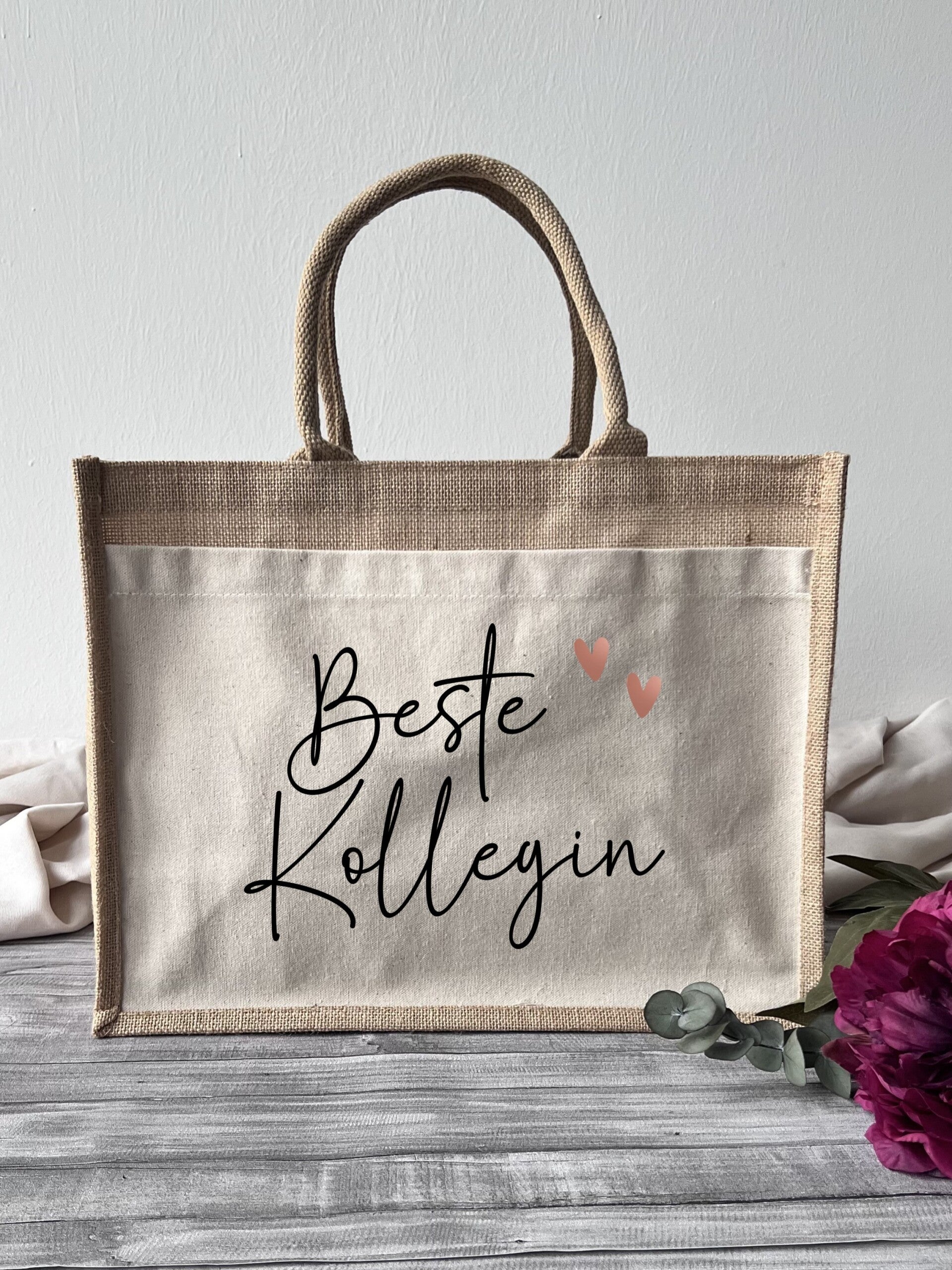 Jutetasche "Beste Kollegin"