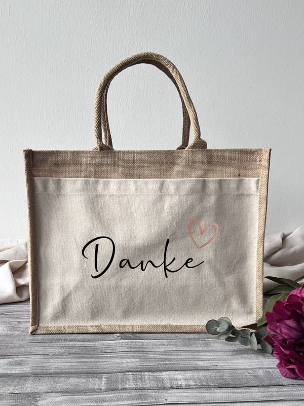 Jutetasche "Danke"