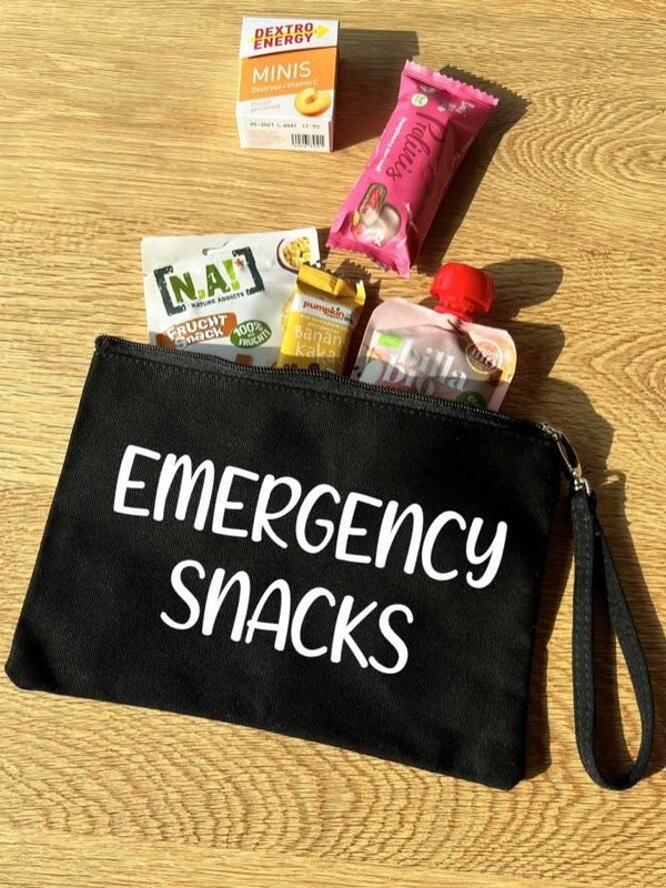 Stofftasche klein "Emergency Snacks"