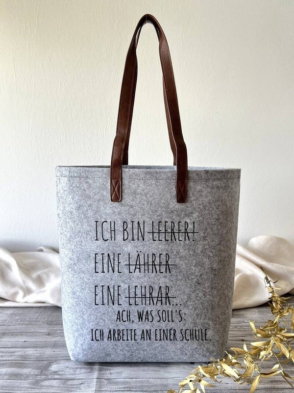 Filztasche groß "Lehrer"