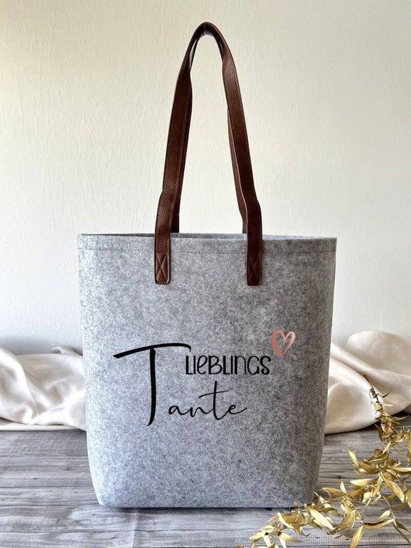 Filztasche groß "Lieblings Tante"
