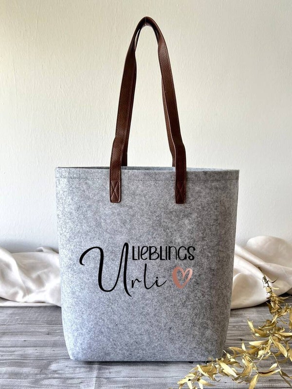 Filztasche groß "Lieblings Urli"