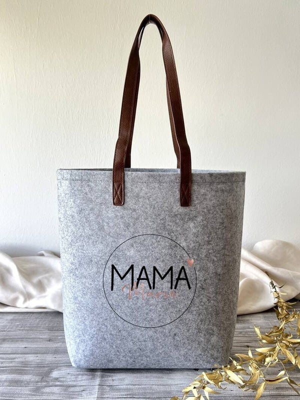 Filztasche groß "Mama"
