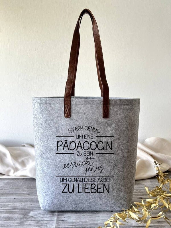 Filztasche groß "Pädagogin"