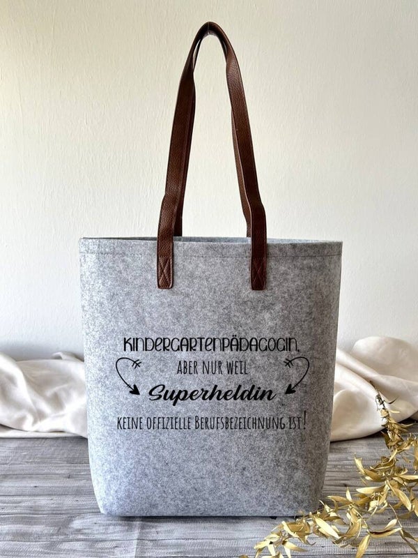 Filztasche groß "Kindergartenpädagogin"