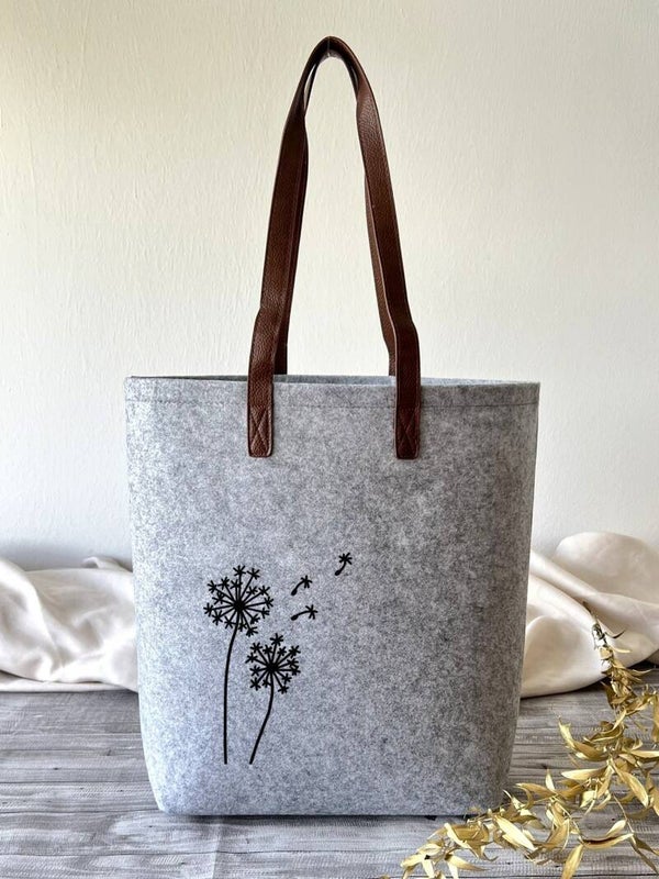 Filztasche groß "Pusteblume"
