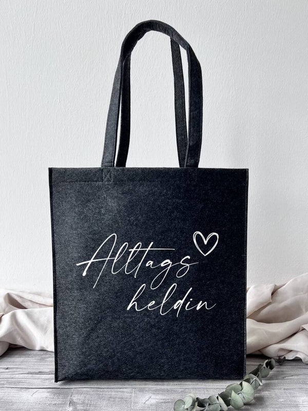 Filztasche groß "Alltagsheldin"