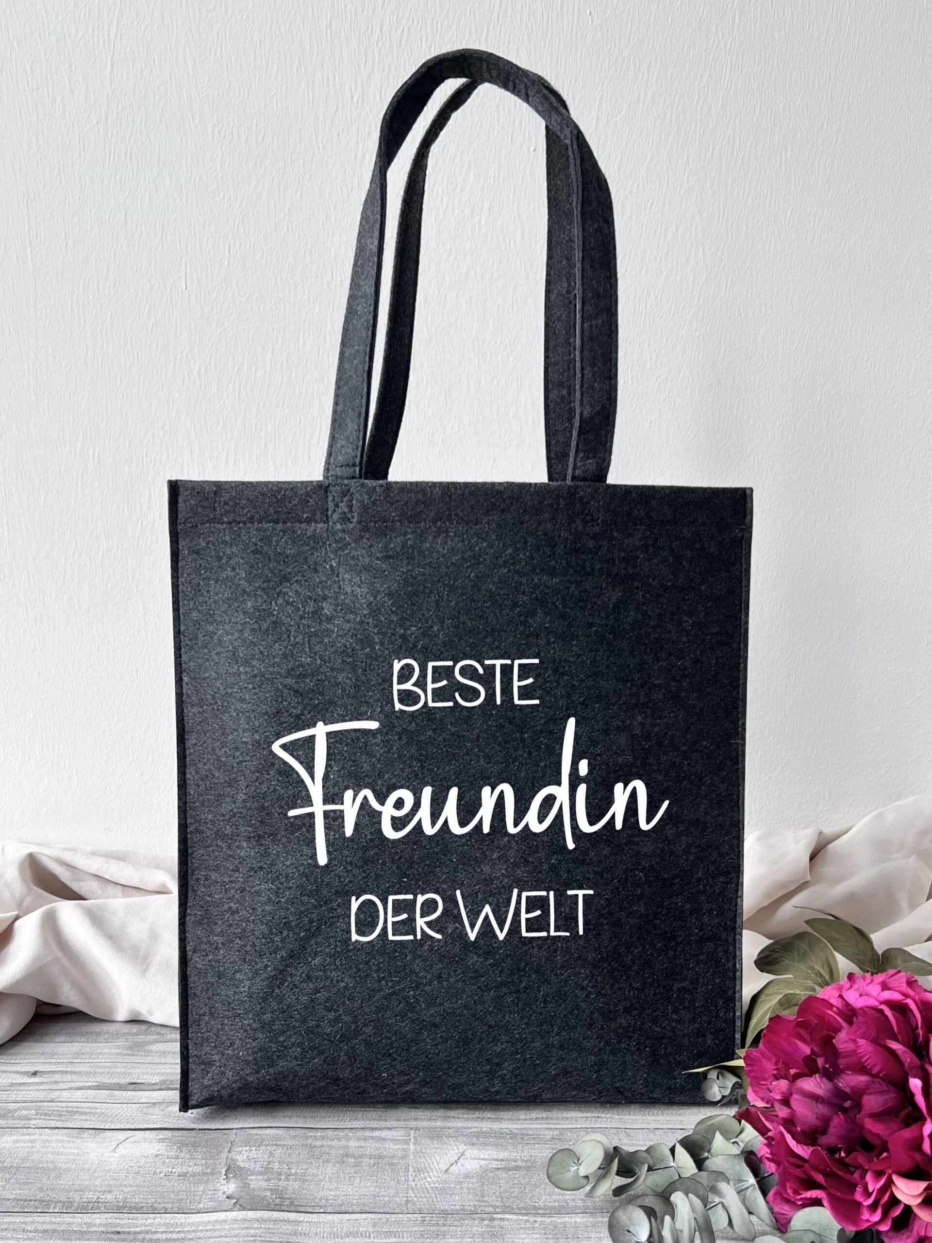 Filztasche groß "Beste Freundin"