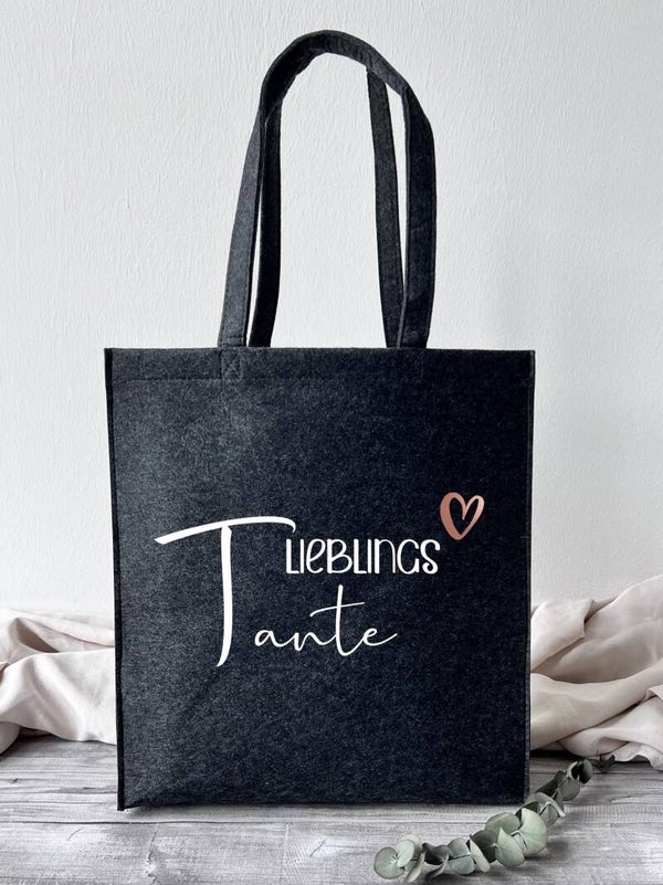 Filztasche groß "Lieblings Tante"
