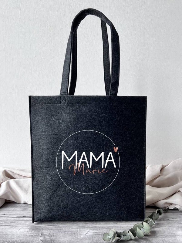 Filztasche groß "Mama personalisiert"