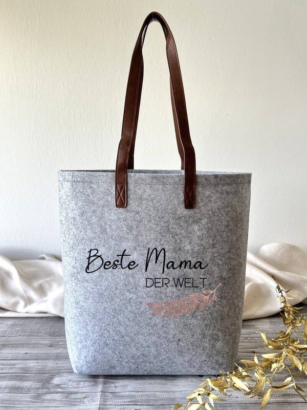 Filztasche groß "Beste Mama"