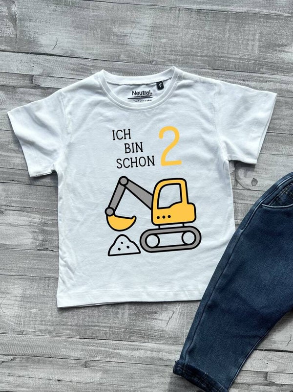 Kinder T-Shirt "Bagger Geburtstag"