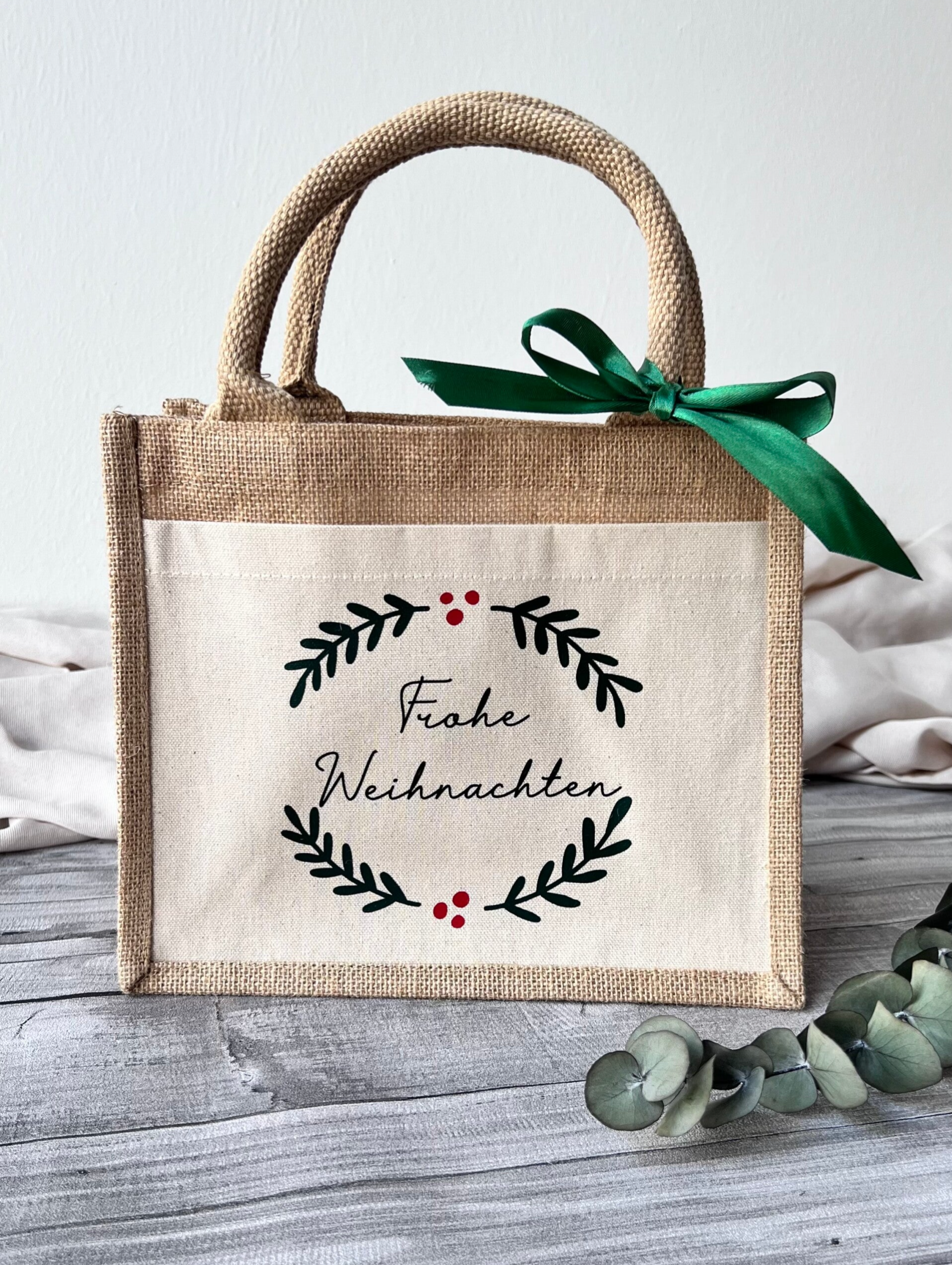 Jutetasche "Weihnachten"