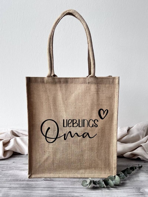 Jutetasche "Lieblings Oma"