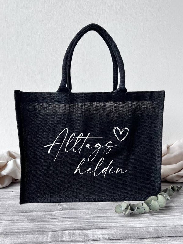 Jutetasche "Alltagsheldin"