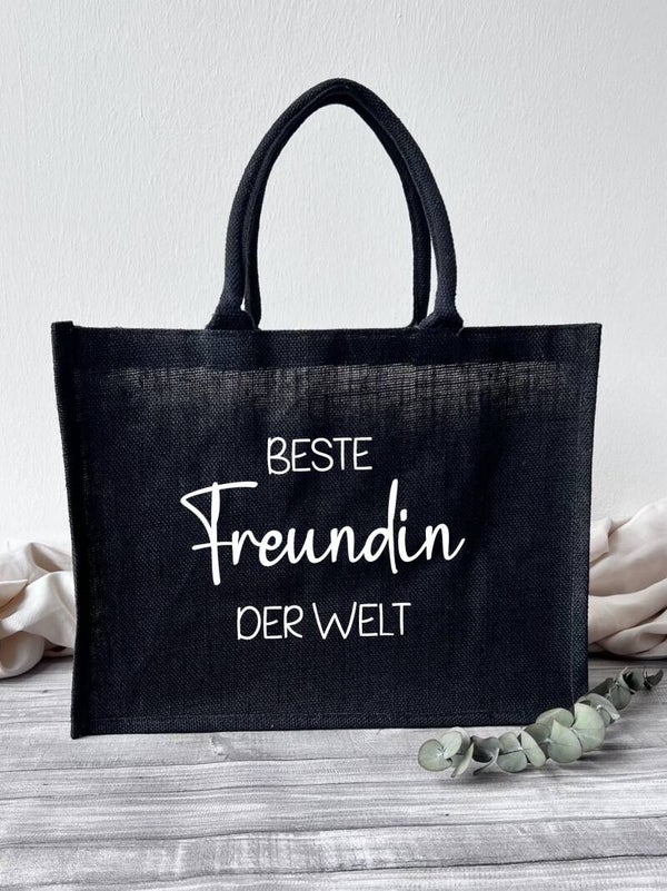 Jutetasche "Beste Freundin"
