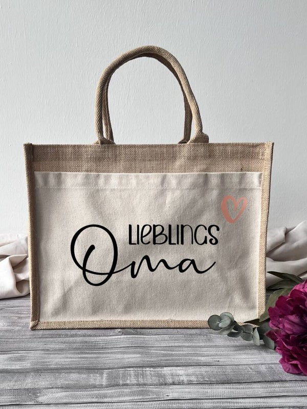 Jutetasche "Lieblings Oma"