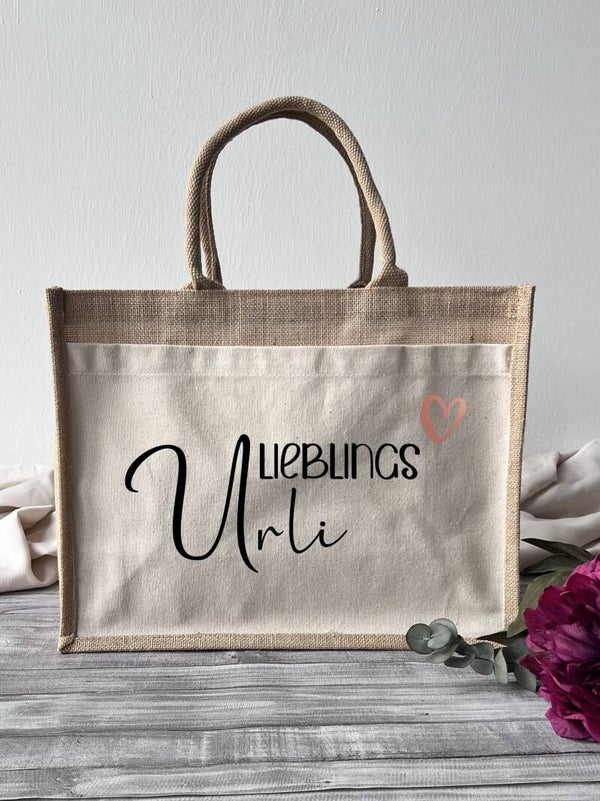 Jutetasche "Lieblings Urli"