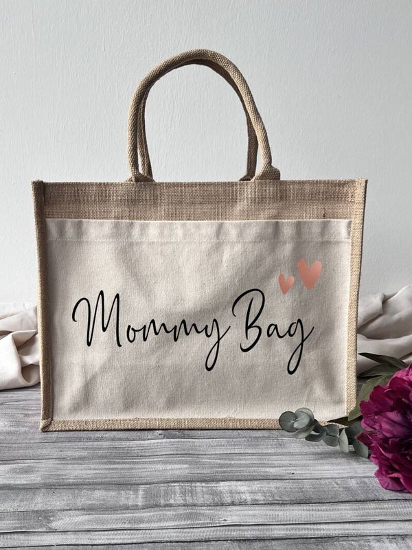 Jutetasche "Mommy Bag"