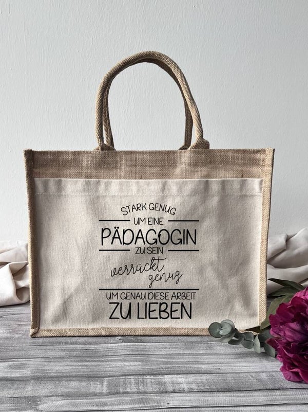 Jutetasche "Pädagogin"