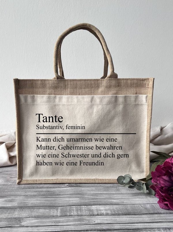Jutetasche "Tante"