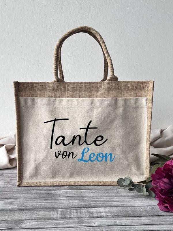 Jutetasche "Tante von"