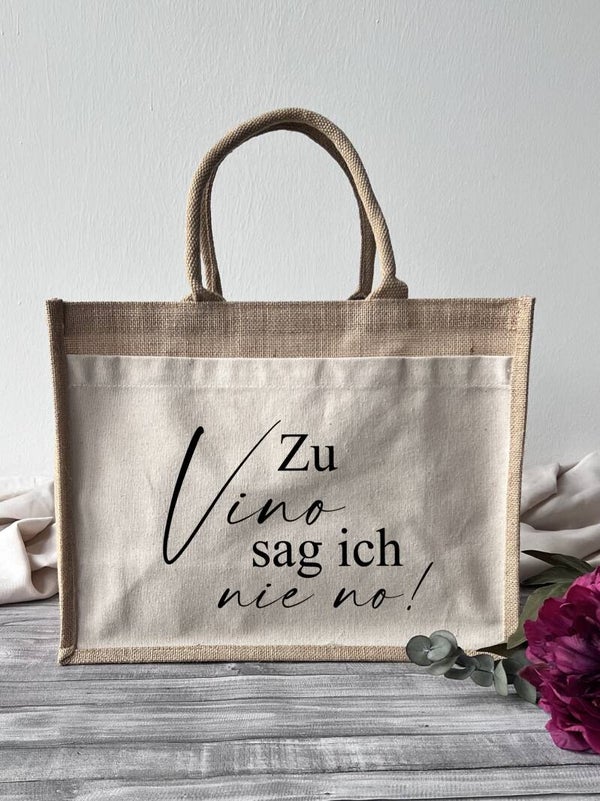 Jutetasche "Vino"