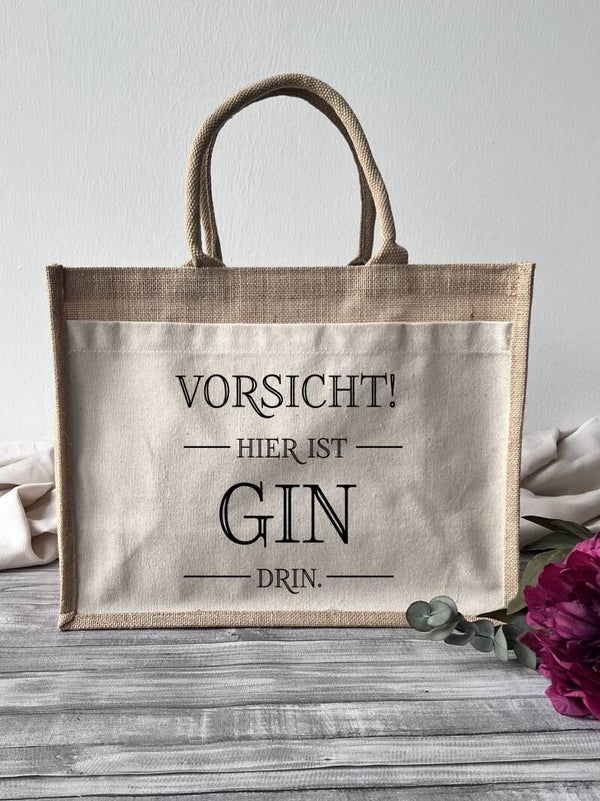 Jutetasche "Gin"