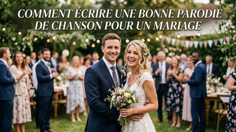 Écrire une parodie de chanson pour un mariage