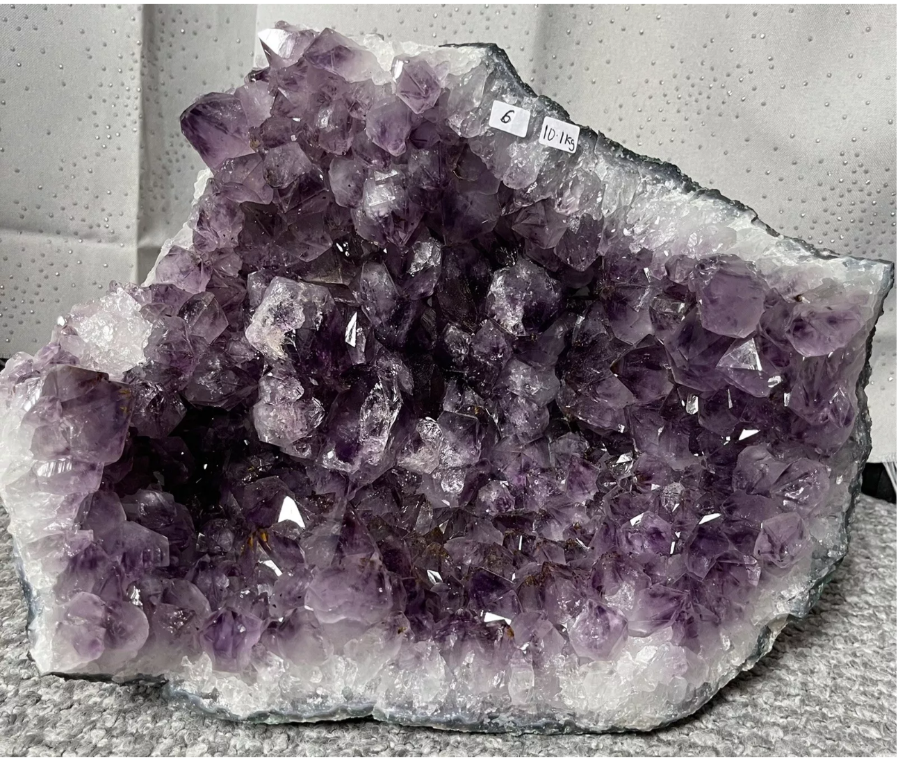 AMETHYST DRUZY CLUSTER GEODE LARGE 10.1KG GEMSTONE CRYSTAL TOP QUALITY