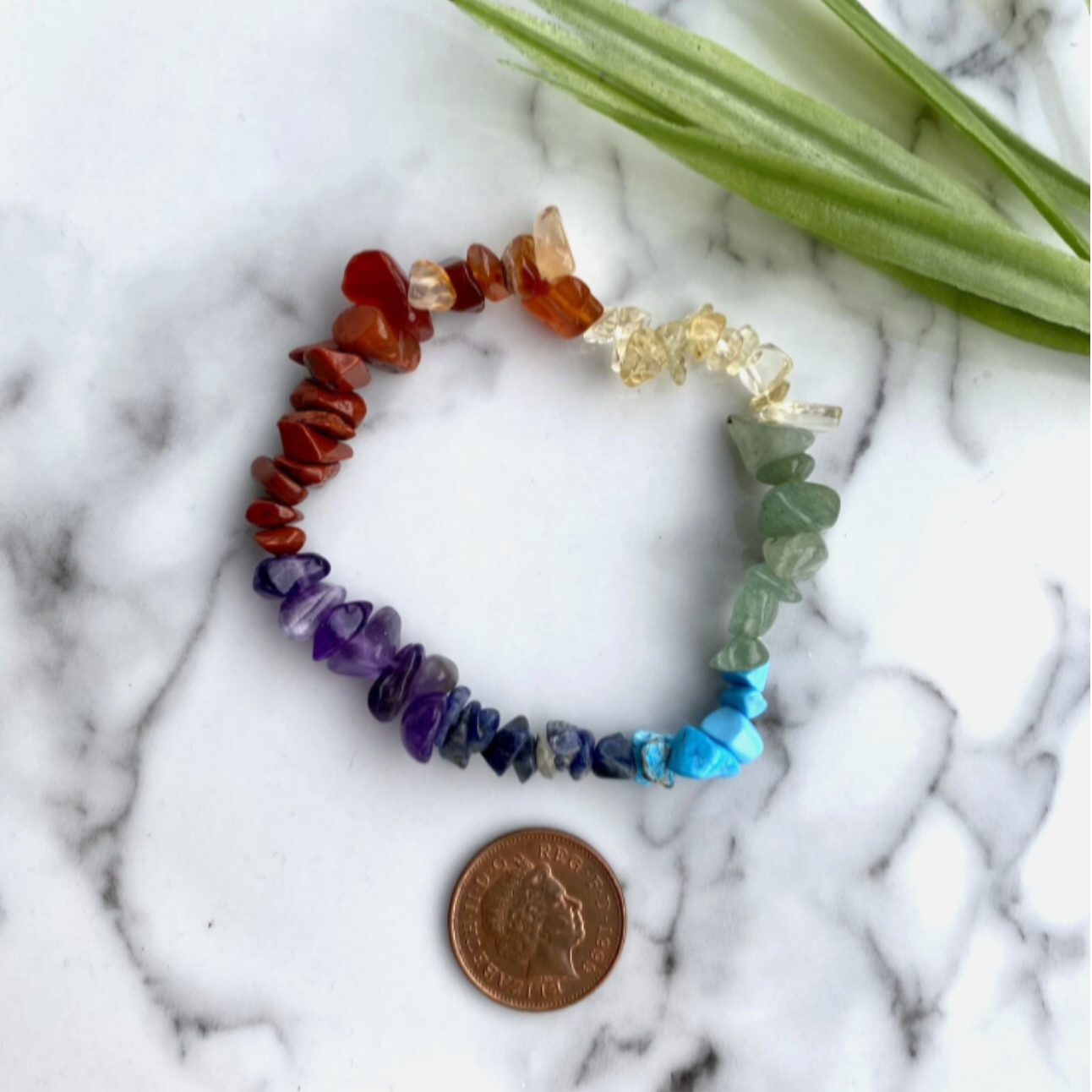 Chakra stones Crystal Gemstone Stretch Bracelet