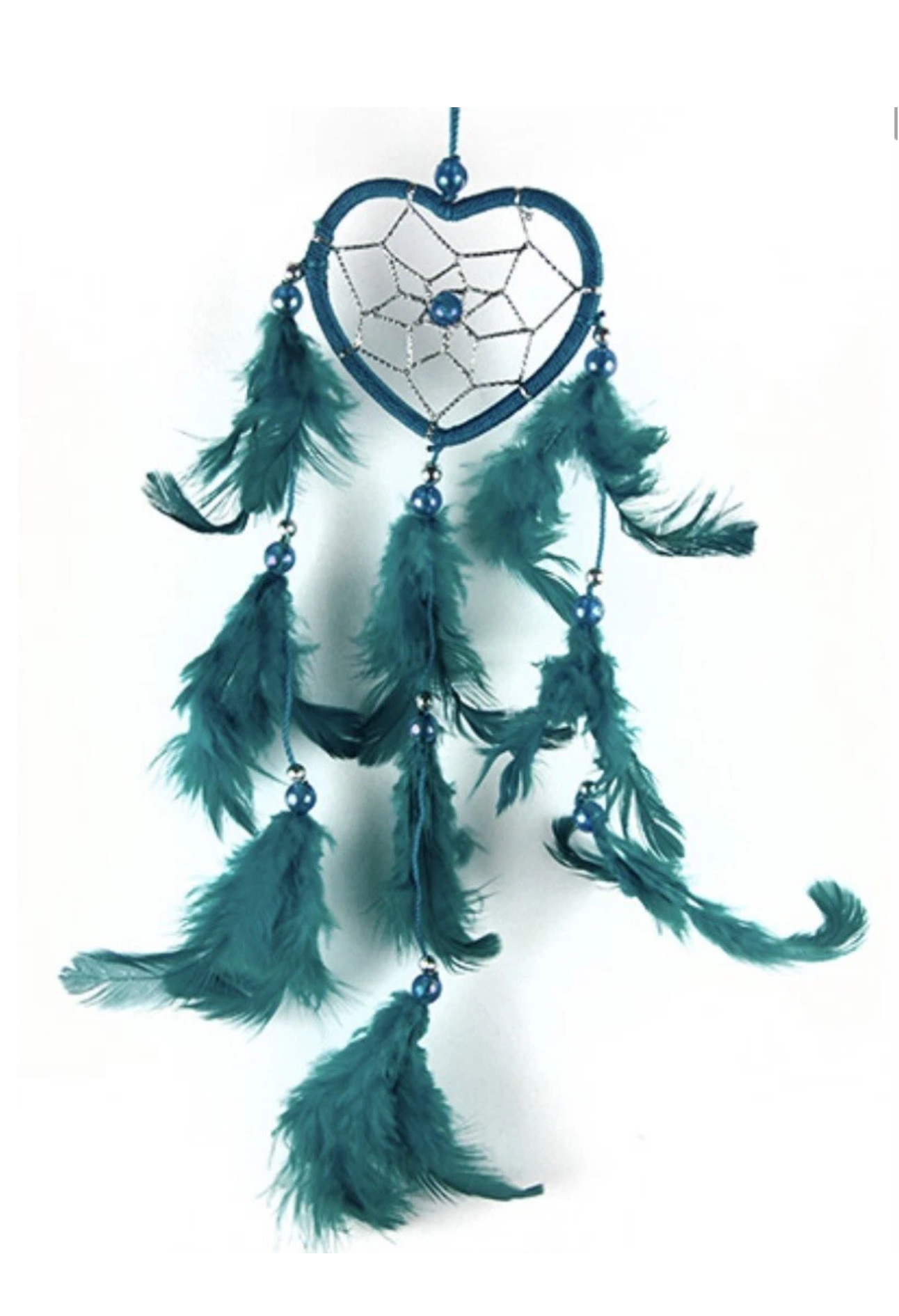 Dream Catcher Turquoise Heart 6Cm
